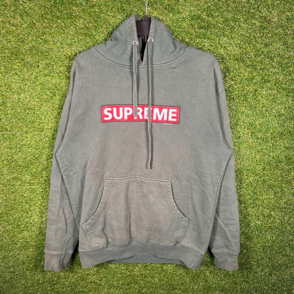 Powell Peralta Supreme Crown Logo Hoodie Faded Green Mens Medium Skate